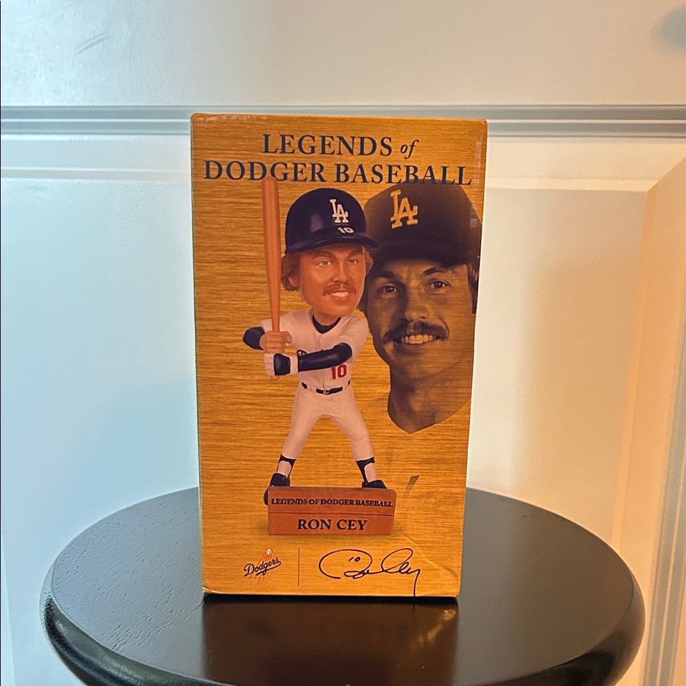 Dodgers Baseball Bobblehead with Orange Packaging Ron Cey
